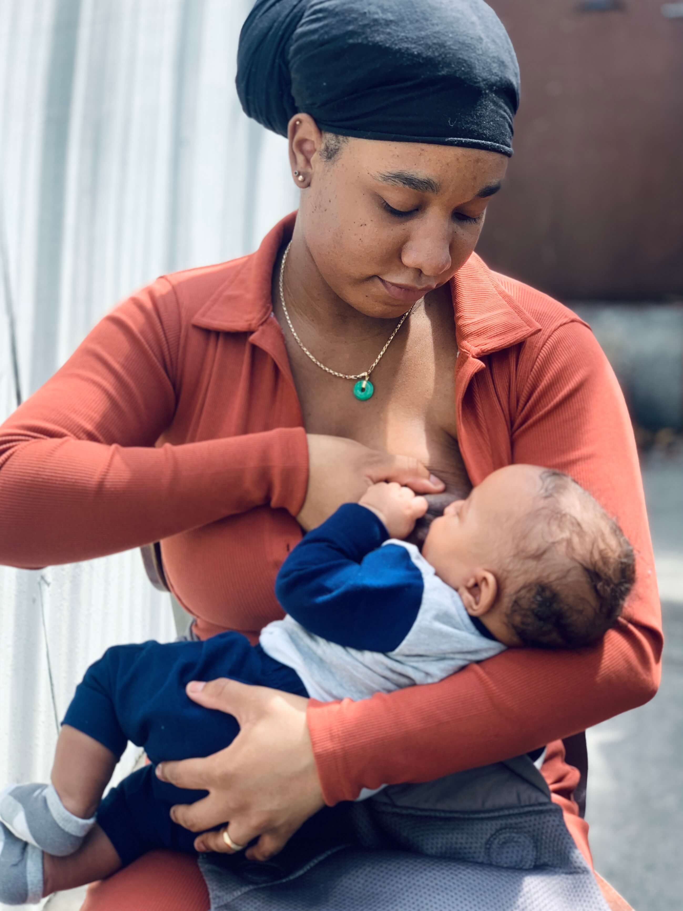 black person breastfeeding